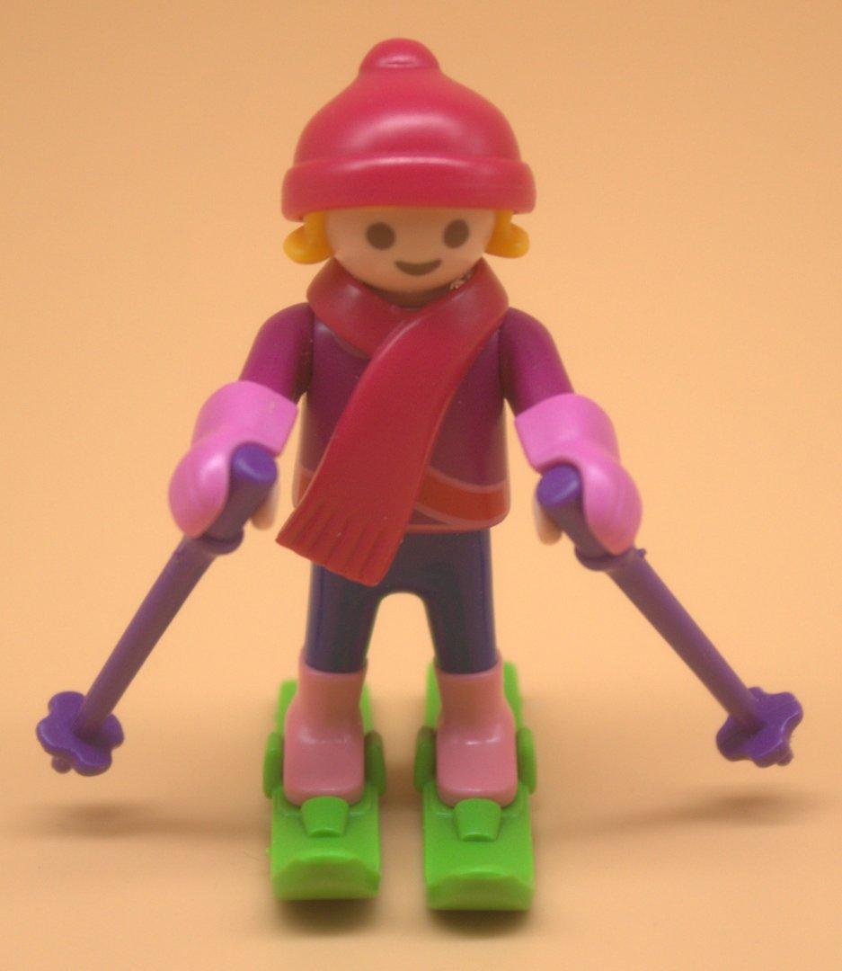 Playmobil Winterwelt Mädchen Skifahrerin gebraucht