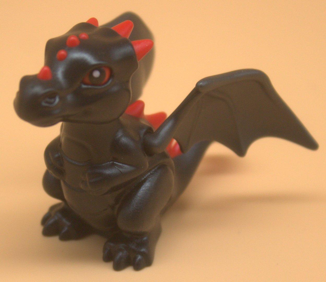 Playmobil Baby Drache schwarz/rot gebraucht