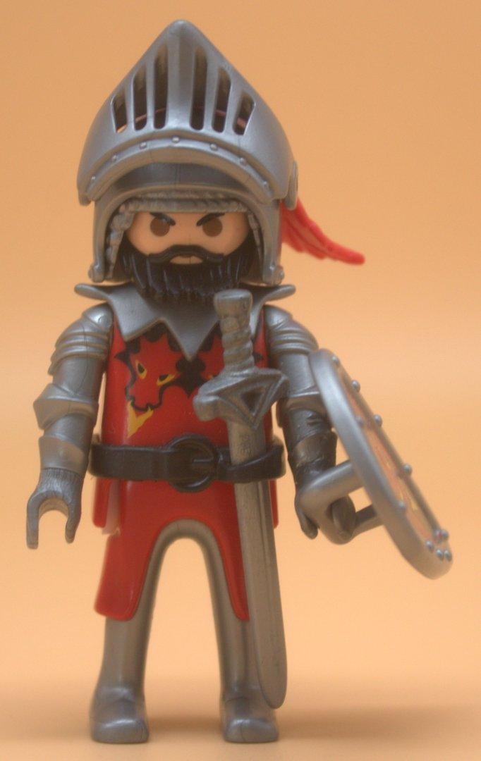Playmobil Anführer der roten Drachenritter gebraucht