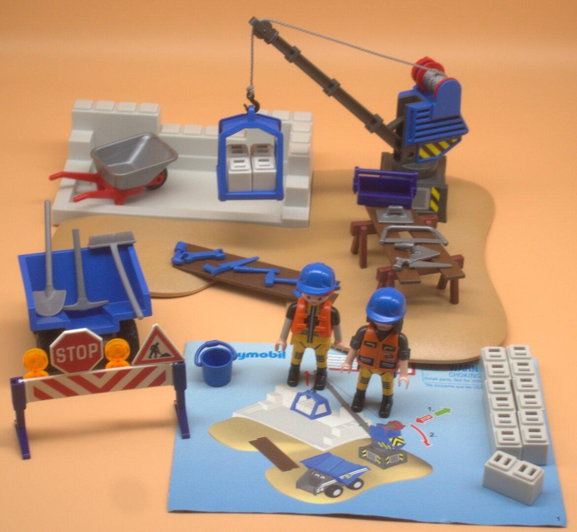 Playmobil Baustelle 6144 neuwertig