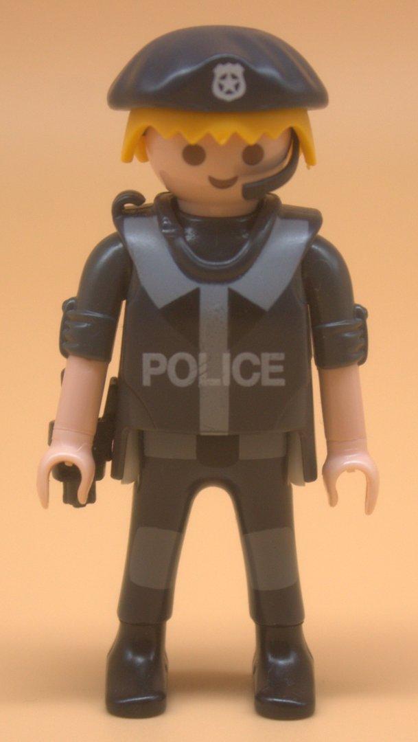 Playmobil Figur Police Swat Kommandant gebraucht