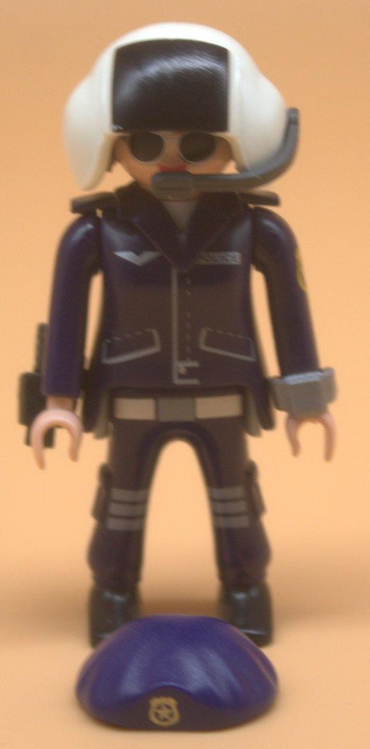 Playmobil Figur Helikopter Pilotin gebraucht