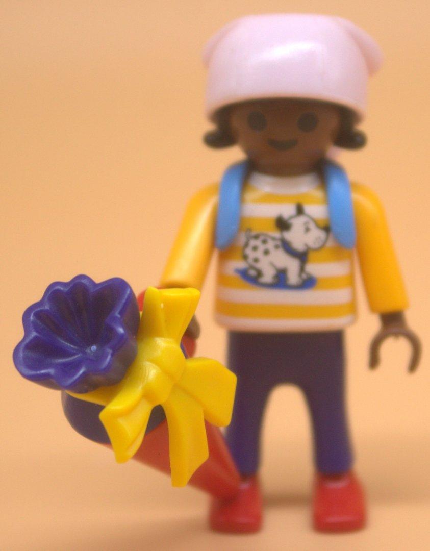 Playmobil erster Schultag, Mädchen mit Schultüte gebraucht