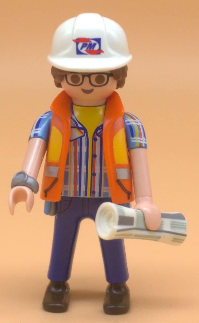 Playmobil Figur Bauarbeiter 70369 neuwertig