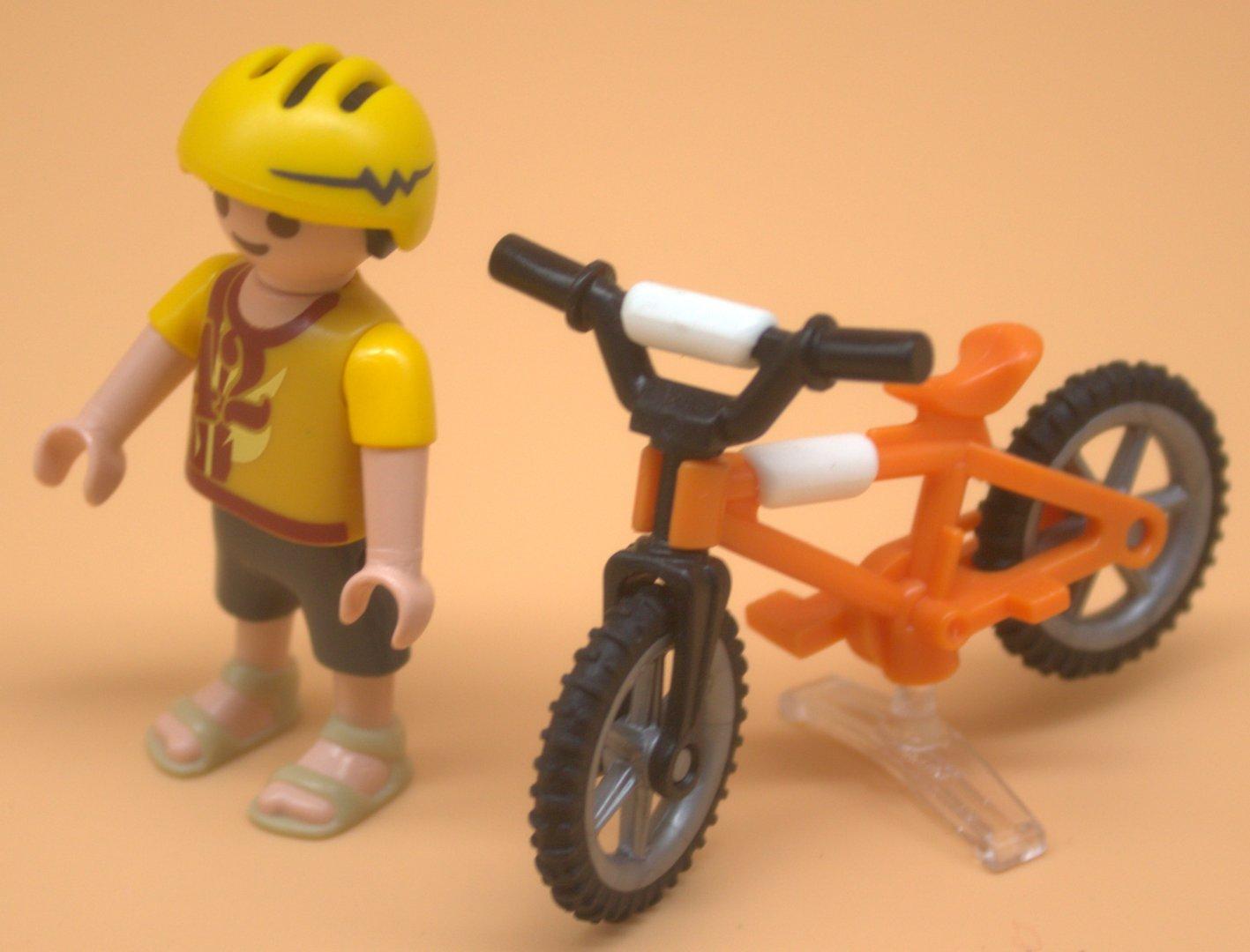 Playmobil Junge mit Fahrrad gebraucht