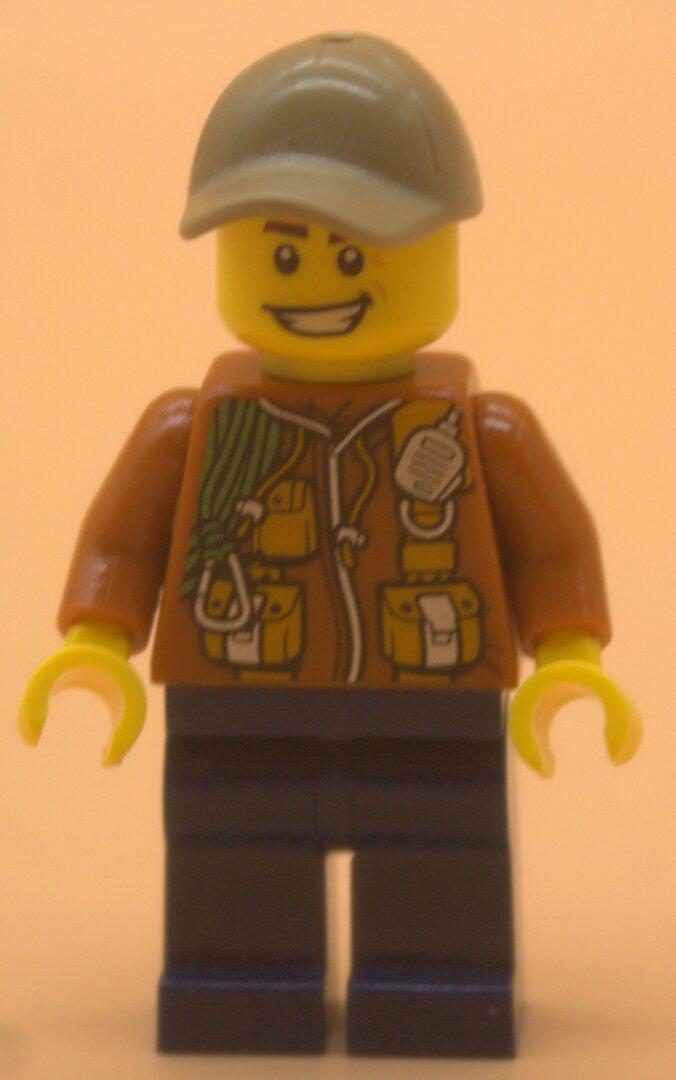 Lego City Minifigur Dschungel Abenteurer gebraucht