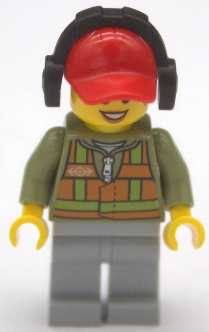 Lego City Minifigur Bauarbeiterin gebraucht