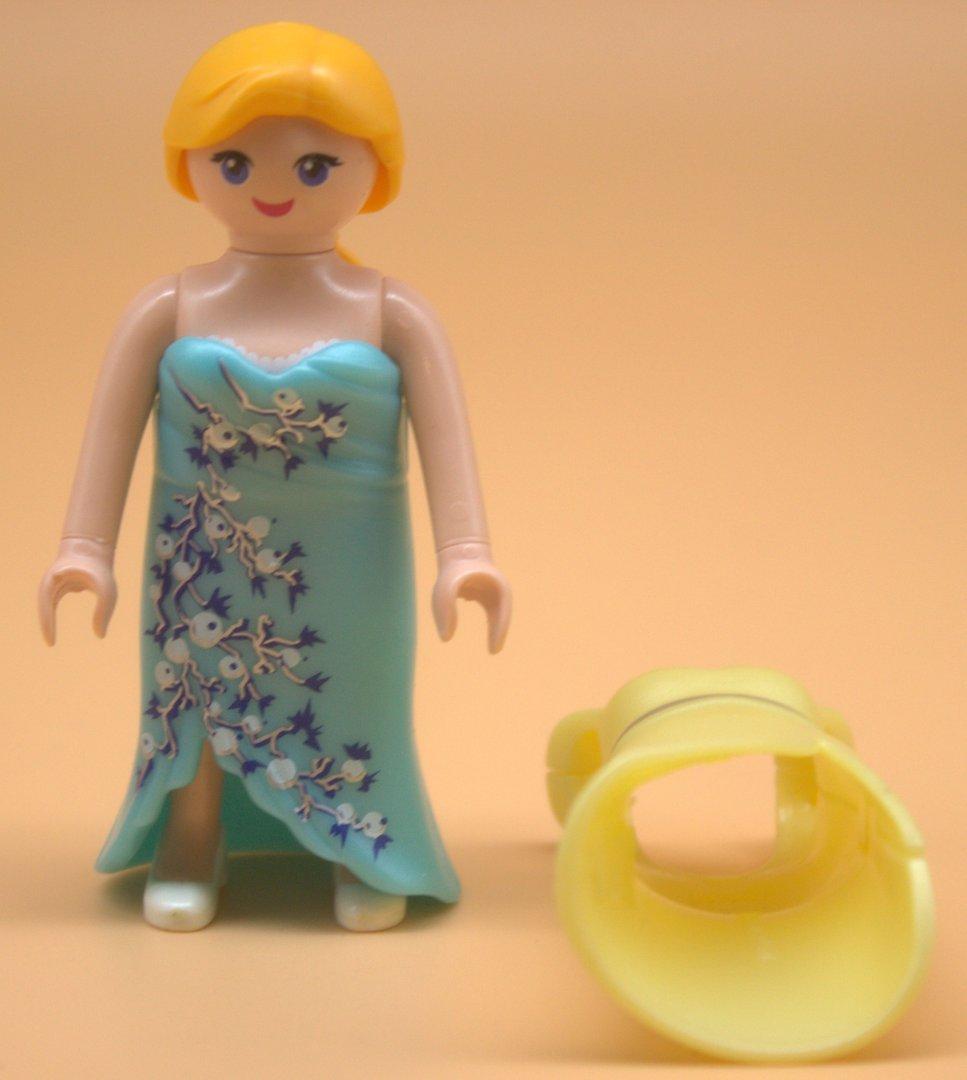 Playmobil Frau mit Wechselkleidung gebraucht – mint-gelb