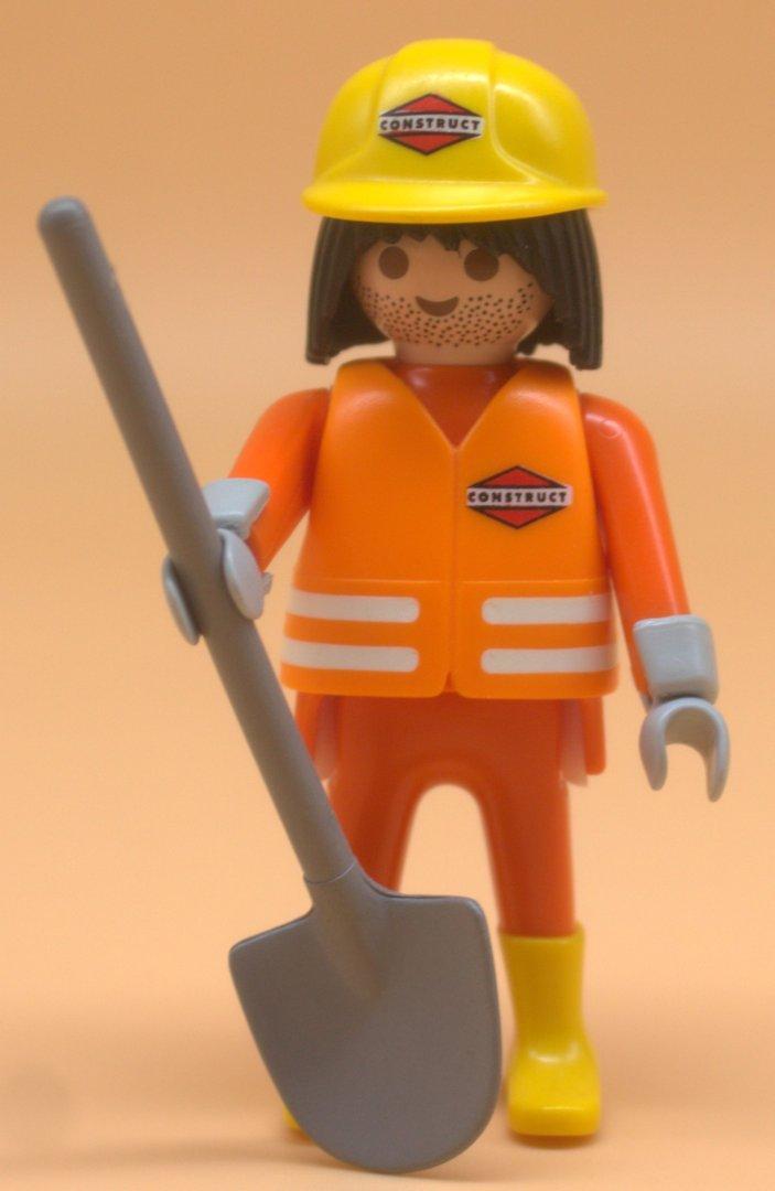 Playmobil Figur Bauarbeiter gebraucht