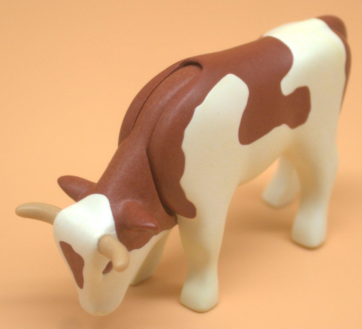 Playmobil braun weisser Stier gebraucht