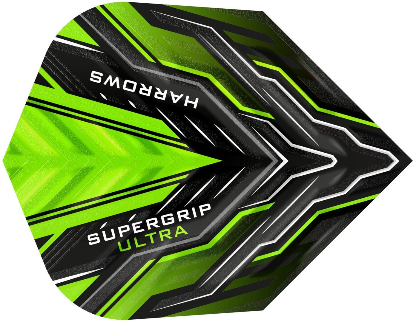 Harrows Supergrip Ultra Flights – grün/schwarz