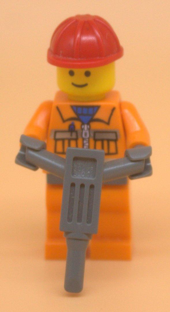 Lego City Minifigur Bauarbeiter gebraucht