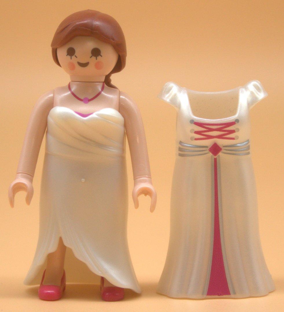Playmobil Frau mit Wechselkleidung gebraucht – weiß-klar