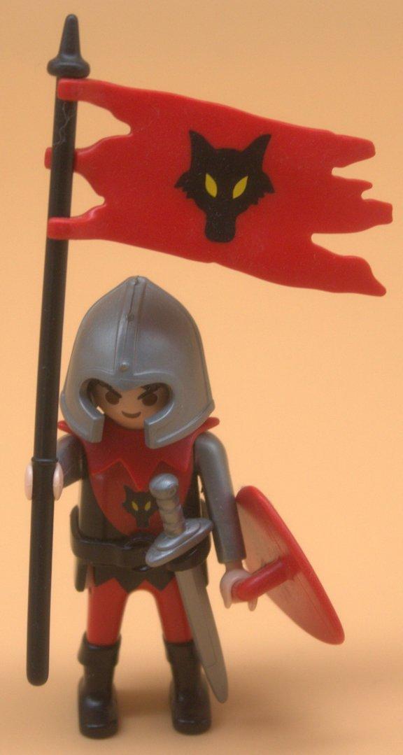 Playmobil Wolfsritter Fahnenträger gebraucht