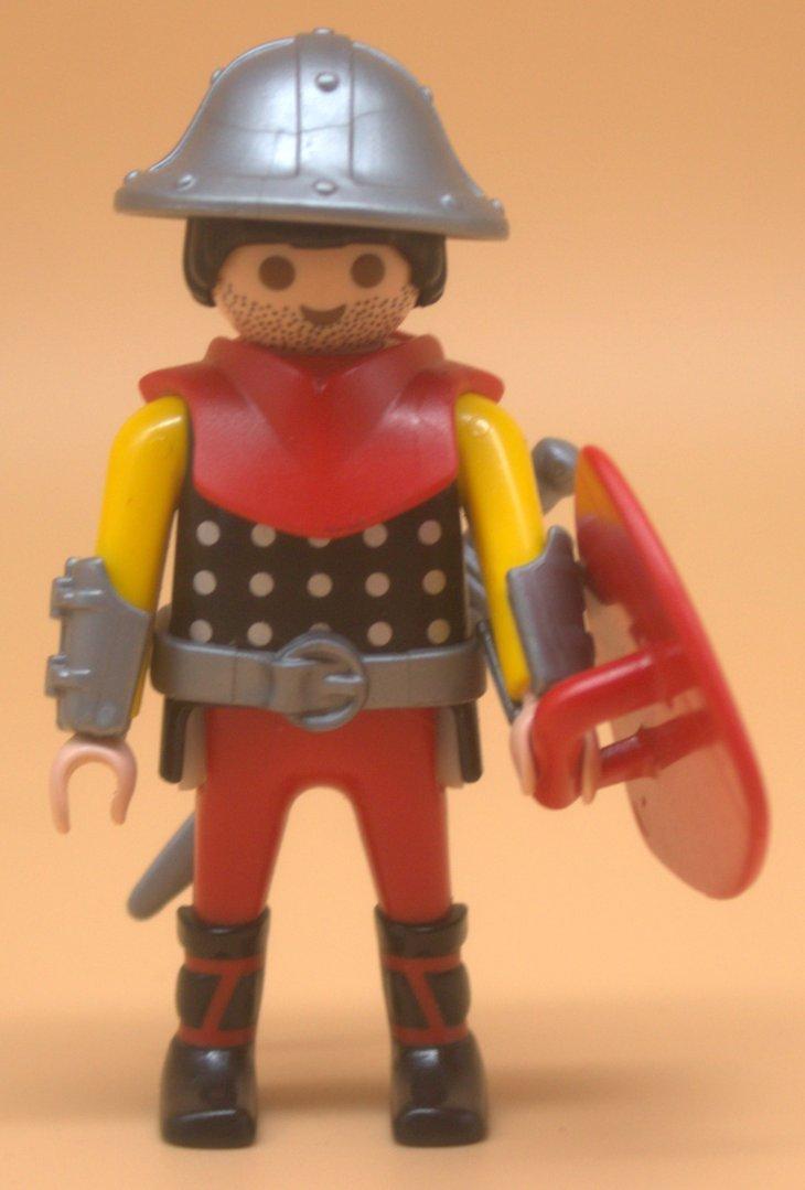 Playmobil Soldat der roten Drachenritter gebraucht