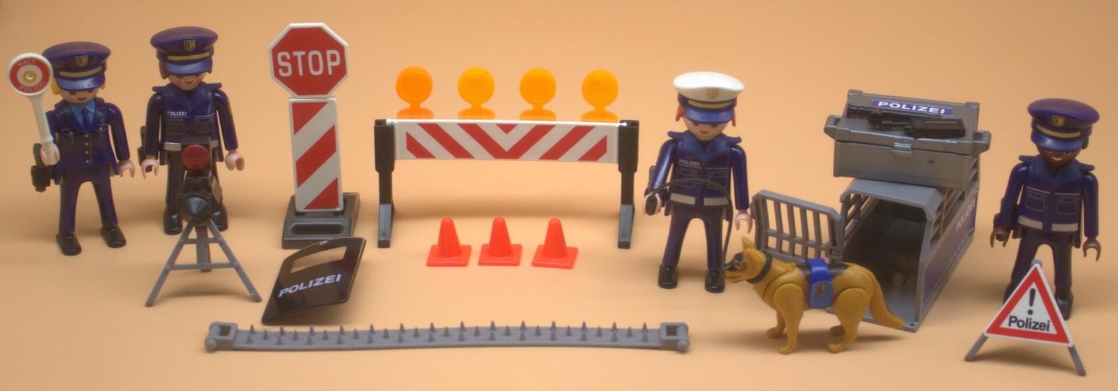 Playmobil Polizei Strassensperre gebraucht