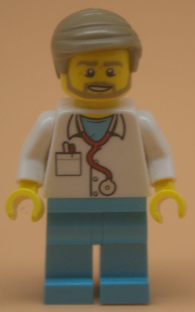 Lego City Minifigur Arzt/Pfleger gebraucht