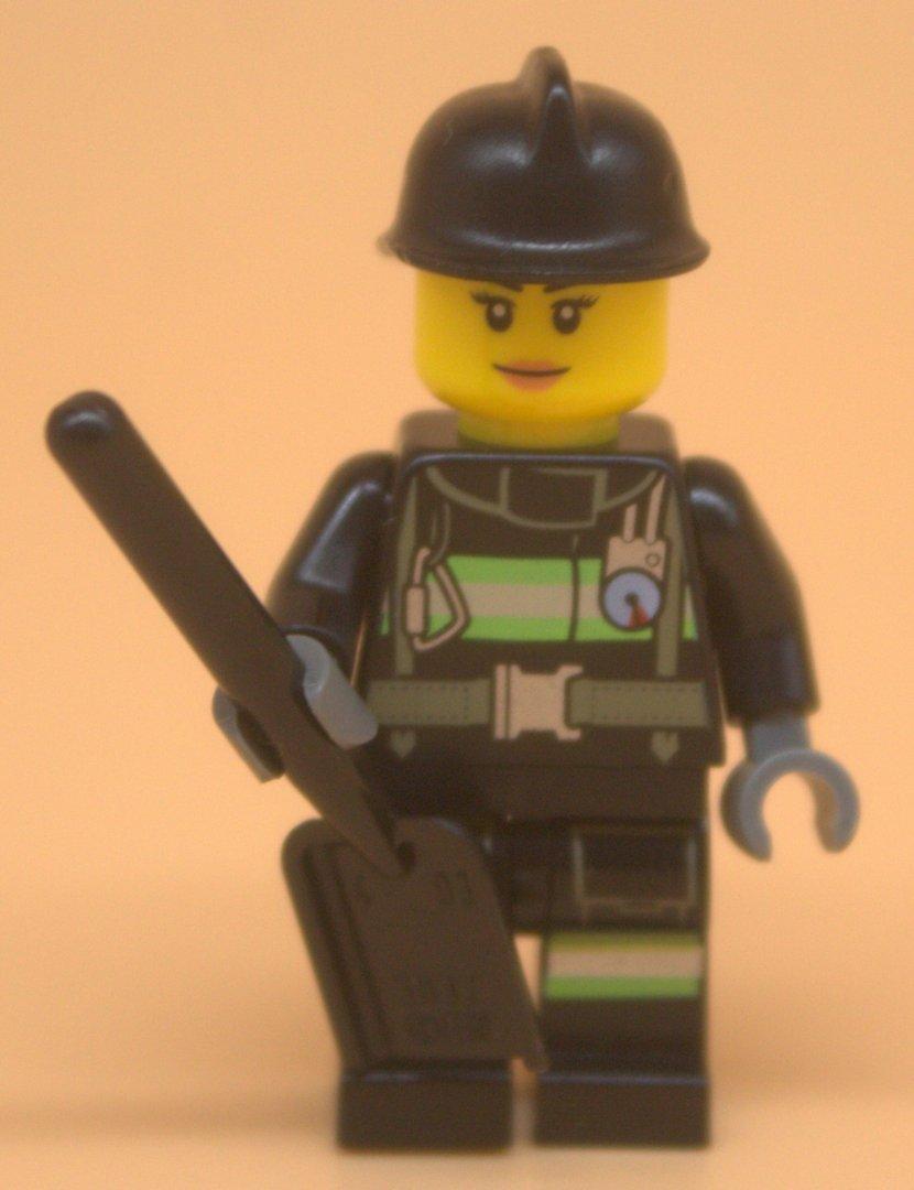 Lego City Minifigur Feuerwehrfrau gebraucht