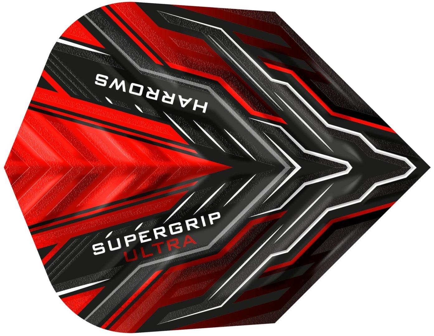Harrows Supergrip Ultra Flights – rot/schwarz
