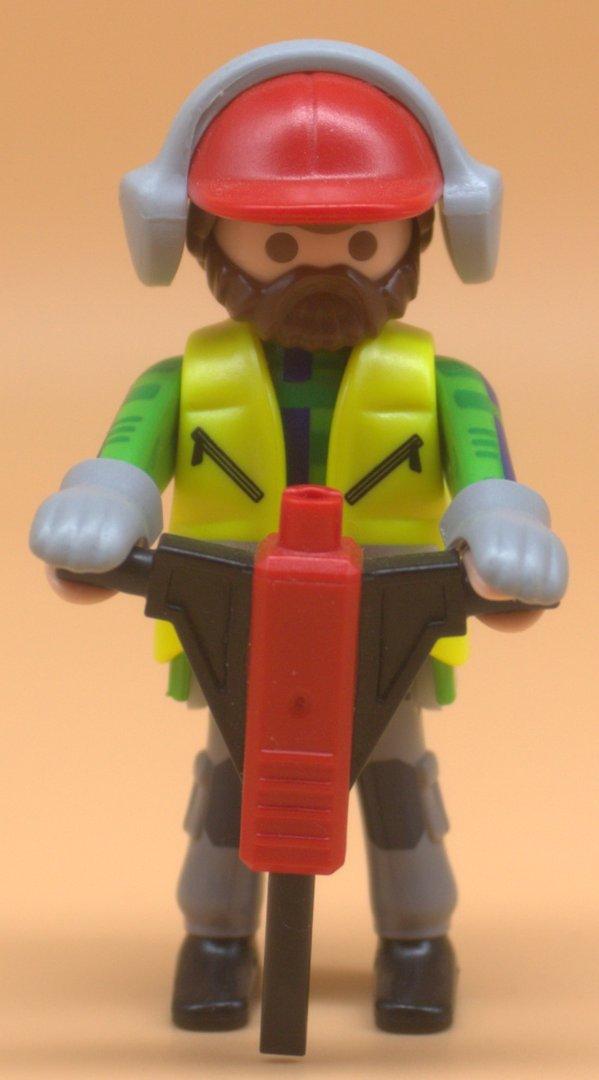 Playmobil Figur Bauarbeiter gebraucht